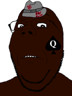 black_skin blacked faggot fedora glasses nazism nigger nigger_nationalism spade subvariant:wholesome_soyjak variant:gapejak // 600x800 // 37.1KB