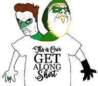 angry arm artist:sectionalism brown_hair dc_comics get_along_shirt glove goatee green_arrow green_lantern hal_jordan hand hood mask mustache no_iris ring stubble subvariant:chudjak_seething variant:chudjak variant:gapejak yellow_hair // 1180x1032 // 44.9KB