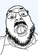 bald fat glasses moustache mouth_open nuvariant stubble traced variant:fortson // 700x1000 // 60.5KB