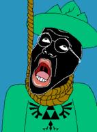 ack black_skin blackface clothes deltarune glasses hat jimmy_davis open_mouth ralsei_(deltarune) red_lips soyjak variant:jimmy_davis video_game // 248x335 // 12.6KB