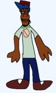 arm artist:crimsonvoidhydra1488 beard boyfriend_(friday_night_funkin') brown_skin closed_mouth clothes fnf_pedo full_body glasses hair hat nigger red_shoes redraw shitskin subvariant:chudplier variant:chudjak variant:markiplier_soyjak // 247x408 // 7.6KB