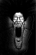 animated dot ext=gif glasses hair open_mouth schizo soyjak stretched_mouth stubble subvariant:schizojak variant:markiplier_soyjak // 512x774 // 649.4KB
