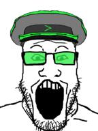 arrow clothes glasses hat open_mouth series:arrow_police stubble variant:markiplier_soyjak // 600x800 // 57.2KB