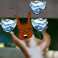 4soyjaks angry animated ear gem glasses irl open_mouth smile soyjak stubble subvariant:feralsquirrel trend:squirreljakking variant:feraljak variant:impish_soyak_ears // 379x323 // 488.9KB