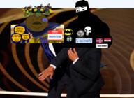 arab arabic_text armor award balaclava bara batman batman:_arkham_knight batman_(series) black_skin breasts brown_skin buff bug caligraphy clothes crown discord discord_logo_facial_mark extremely_obese facial_mark falseflag fat flag:norway fly gooner gooning hair head islam jartybug jartyfly king kufic mge moobs mudslime muscular_male muslims nigger noise noob noobs norway obese propaganda punisher punisher_face red_sclera roblox royalty series:jartybug shahada slap smile soybooru subvariant:chudjak_front subvariant:jartycuck subvariant:meximutt_front2 trend:jartycuck variant:chudjak video_game warrior-z_(user) wheeloffortuneman_(nametranny) will_smith wing // 746x544 // 453.4KB