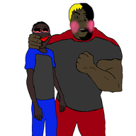 big_lips biting_lip blush brown_skin closed_mouth crying dark_hair full_body jake jakparty_soy muscular_male nate nigger ominous rape shadow shitskin smile subvariant:hunky_twink_sex_machine subvariant:jartycuck trend:slopjak variant:alicia variant:chudjak variant:unknown white_background yellow_hair // 768x768 // 69.2KB