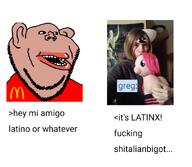 faggot greg_(user) irl meta:namefags mexico mutt mutt_lips pony queen_of_spades subvariant:impish_amerimutt text variant:impish_soyak_ears // 888x774 // 322.9KB