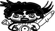 antialiased beautiful black_and_white hair iris smile thick_eyebrows variant:unknown // 534x300 // 84.3KB