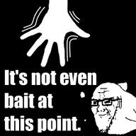 bait fin fish glasses hand smug text variant:soyak water // 625x626 // 92.1KB