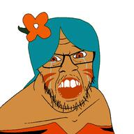 cookie cookie_run cookieteen crying sad tiger_lily_cookie variant:feraljak // 1500x1500 // 104.1KB