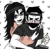 book clothes cute dunchenman_(user) female glasses hair holding_object kawaii love mask meta:namefags meta:not_a_duplicate pencil variant:chudjak variant:soytan // 768x761 // 253.3KB