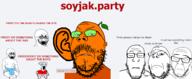 angry baby brain clothes crying diaper double_chin ear froot froot_(user) glasses leaf name_tag neutral orange_skin sad soyjak_party subvariant:neutralplier tinted_glasses trubble variant:cryboy_soyjak variant:feraljak variant:gapejak variant:markiplier_soyjak // 2500x1034 // 438.2KB
