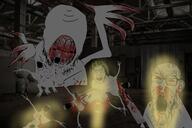 arm blood bloodshot_eyes clenched_teeth cracked_teeth ear food fruit glasses holding_knife holding_object knife leg multiple_soyjaks mustache nosebleed open_mouth soyjak stubble subvariant:feralrage subvariant:fingerboy variant:a24_slowburn_soyjak variant:feraljak vein watermelon // 1500x1001 // 1.3MB