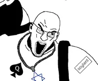 angry bald ear eyebrows eyes glasses jewish_star logo necklace nose open_mouth power_armor queen_of_spades soy soyboy soyjak soylent star_of_david stubble teeth teeth_showing variant:dawnson video_game warhammer warhammer_40k white_background // 800x665 // 109.1KB