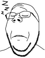 closed_eyes glasses sleeping soyjak stubble subvariant:wholesome_soyjak text variant:gapejak // 608x785 // 80.6KB