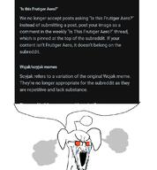 angry antenna crying ear elephant_ears frutiger_aero fume glasses large_eyebrows open_mouth orange_eyes reddit redditard smoke snoo soyjak stretched_mouth stubble variant:soyak // 1020x1103 // 283.4KB