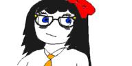 aryan_artstyle blue_eyes bowtie cosplay cute mymy oekaki ongezellig redraw variant:soytan // 500x250 // 15.7KB