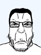 angry closed_mouth frown glasses hair punisher_face stubble subvariant:chudplier variant:markiplier_soyjak // 600x800 // 31.0KB