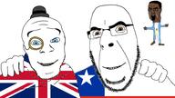 argentina bloodshot_eyes brown_skin chile clothes crying friendship hat monocle no_more_brother_wars seething united_kingdom variant:chudjak variant:cobson variant:feraljak yellow_teeth // 1920x1080 // 321.1KB