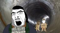 abu_bakr_al_baghdadi beard belt bomb canine dog explosion explosive gun isis islam jihad military military_cap military_uniform moustache soldier suicide suicide_bomber thob tunnel united_states variant:cobson variant:feraljak variant:gapejak vest // 1920x1080 // 2.3MB