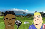 angry blasian blond brown_skin cigar clothes diet_coke golf happy hat john_daly smile smoking tiger_woods trend:aryan variant:chudjak variant:cobson white_skin // 850x550 // 487.6KB