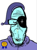 astro award blue_skin dandy's_world mucus open_mouth soyjak stubble subvariant:euromutt // 594x797 // 36.8KB