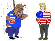american_flag angry arm aryan bloodshot_eyes closed_mouth clothes crying ear flag:minor_attracted_person flag:united_states full_body glasses hanging mutt open_mouth rope smile soyjak stubble subvariant:impish_amerimutt text united_states variant:impish_soyak_ears variant:shotjak white_skin yellow_hair // 833x626 // 277.5KB