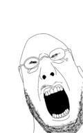 closed_eyes glasses meta:missing_variant open_mouth soyjak stubble // 1864x2976 // 609.3KB