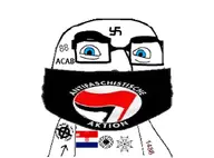 1488 antifa blue_eyes glasses masked meta:namefags nazism nordic_resistance_movement olgol_(user) skinhead sonnenrad soyjak subvariant:olgolstein ustasha variant:cobson white_background white_skin white_supremacist // 720x532 // 58.7KB
