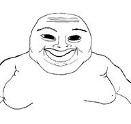 big_eyes big_lips eyebrows fat happy looking_at_you obese subvariant:branigger variant:brandon variant:ukmutt white_background // 1675x1583 // 497.4KB