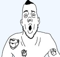 2soyjaks closed_mouth ear hair open_mouth smile sneed soyjak stubble the_simpsons variant:impish_soyak_ears variant:unknown // 1080x1030 // 24.7KB