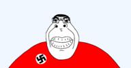 big_lips eyebrows flag:nazi_germany glasses hair hippopotamus nazism neutral soyjak variant:hippojak // 2326x1211 // 50.0KB