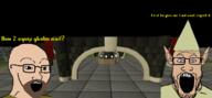 bank beard blue_eyes brown_hair clothes ear glasses gnome grand_exchange hair hat judaism multiple_soyjaks open_mouth runescape soyjak stubble variant:markiplier_soyjak variant:nojak variant:soyak video_game white_skin // 1477x686 // 234.3KB
