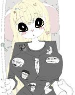 anthro baby black_shirt blond clothes deformed door female furry goonerslop lorna_(terrible_mouse) meta:leaky meta:op_came_from_deviantart mouse mouse_ears subvariant:chudjak_front subvariant:chudplier subvariant:euromutt subvariant:impish_amerimutt subvariant:nathaniel terrible_mouse variant:chudjak variant:cobson variant:gapejak variant:impish_soyak_ears variant:markiplier_soyjak variant:soyak yellow_hair // 2363x3000 // 562.4KB