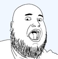 beard ear fat open_mouth soyjak transparent variant:fatjak // 714x732 // 11.9KB