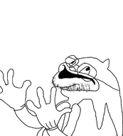 bait glasses glove great_meme_reset hair looking_up meme mouth_open onion_ring open_mouth sega sonic sonic_the_hedgehog stubble transparent_background variant:danksanic // 1242x1377 // 144.1KB