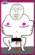 aryan bernd_schmidt blond_beard blue_eyes drawing drawn gartic_phone hairy shirtless shitting street street_shitting streetshitter // 808x1287 // 137.7KB