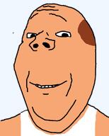bald bill_dauterive clothes king_of_the_hill show smile subvariant:wholesome_soyjak variant:gapejak wife_beater // 1000x1250 // 63.4KB