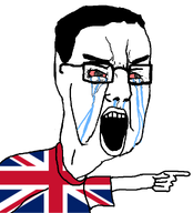 angry arm british clothes crying flag flag:united_kingdom glasses hand open_mouth pointing transparent_background tshirt united_kingdom variant:chudjak // 928x1026 // 78.9KB