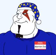 blue_eyes goatee jawline kratos meta:namefags muscles muscular_male name_tag nightcap nose pajamas series:keep_raging_on_them sleep_cap sleepy smile stars subvariant:mexiaryan warrior-z_(user) warrior-zzz white_skin // 886x872 // 18.0KB