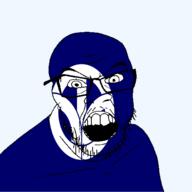 angry flag flag:fukui fukui glasses hair japan looking_at_you mustache open_mouth soyjak stubble teeth todofuken transparent_background variant:feraljak // 1500x1500 // 85.6KB