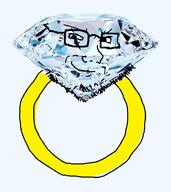 closed_mouth gem gem_skin glasses looking_down objectsoy ring smile smug soyjak stubble variant:soyak // 668x750 // 284.0KB