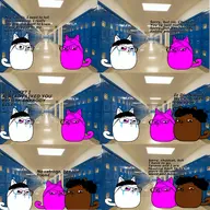 3_soyjaks afro animal background bbc cat cat_ear chud closed_mouth comic crying ear glasses meta:this_baited_me negro nose pink_eyes pink_skin rejection snout stubble subvariant:gapecat subvariant:wholesome_soyjak tail transparent_background variant:gapejak whiskers // 4000x4000 // 598.5KB