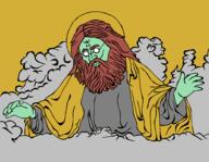 admin_thrembo beard classical_art_parody cloud glasses god halo meta:nas red_hair soot_colors thrembo variant:jehovahjak white_eyes // 1920x1492 // 617.1KB