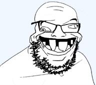 cross_eyed glasses mental_illness open_mouth retard series:retarded_jaks smile subvariant:retarded_feral subvariant:retarded_gapejak transparent_background variant:feraljak variant:gapejak // 895x794 // 83.5KB