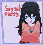 anime avengers blue_eyes clothes female glasses hair oekaki oh_my_god_she_is_so_attractive roblox soyjak_party variant:soytan // 622x651 // 146.7KB