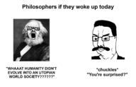 angry beard closed_mouth clothes communism glasses hair irl karl_marx mustache nietzsche no_eyebrows open_mouth pencil_drawing philosophy redraw soyjak suit surprised text variant:a24_slowburn_soyjak variant:chudjak white_hair // 3000x1920 // 819.8KB