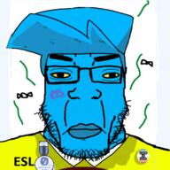 badge blue_skin boyfriend_(friday_night_funkin') clothes discord discord_logo_facial_mark esl facial_mark flies fnf_pedo friday_night_funkin friday_night_funkin' glasses hair hat lips medal minus minus_fnf_pedo series:esl_pedo_league stink_lines stinky stubble sweating text yellow_jacket yellow_sclera // 1280x1280 // 1.6MB
