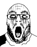 artist:fleertson creepy crying glasses open_mouth stubble variant:flartson // 410x524 // 19.4KB