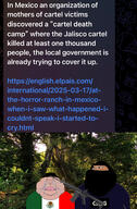 ar-15 at_gunpoint balaclava brown_skin cartel closed_eyes closed_mouth crying double_chin execution fat firearm flag:mexico forest gun gynaecomastia hair imminent_death its_over jalisco_new_generation_cartel looking_to_the_left mask mexico mutt news rifle se_acabo telegram text variant:meximutt // 1980x3023 // 1.2MB